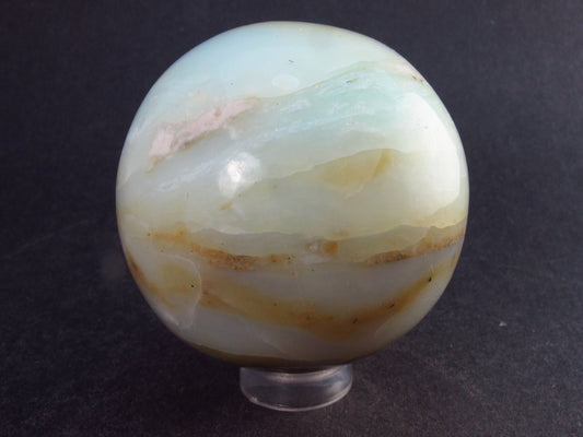 Gem Quality Blue Opal Sphere from Peru - 1.8" - 97.8 Grams