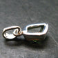 Gem Moldavite Tektite SS Pendant From Czech Republic - 0.7" - 1.0 Grams