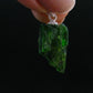 Green Chrome Diopside 925 Silver Pendant from Russia - 0.9" - 2.07 Grams