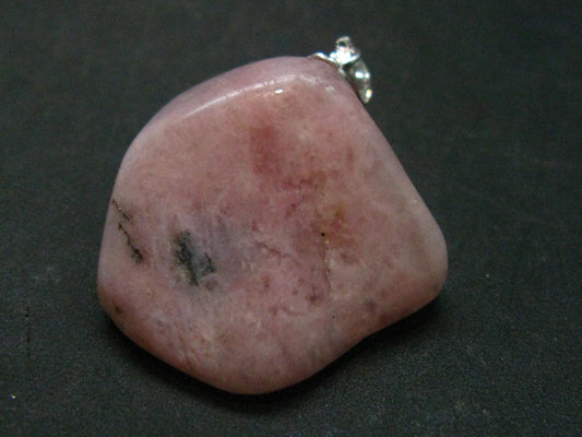 Pink Petalite Silver Pendant from Canada - 1.2" - 5.98 Grams