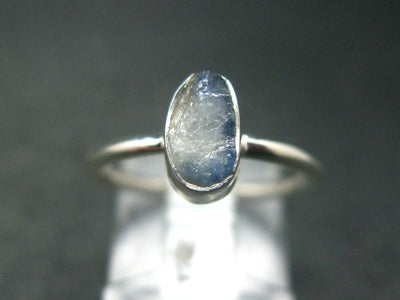 Benitoite Silver Ring From California - Size 6 - 1.86 Grams