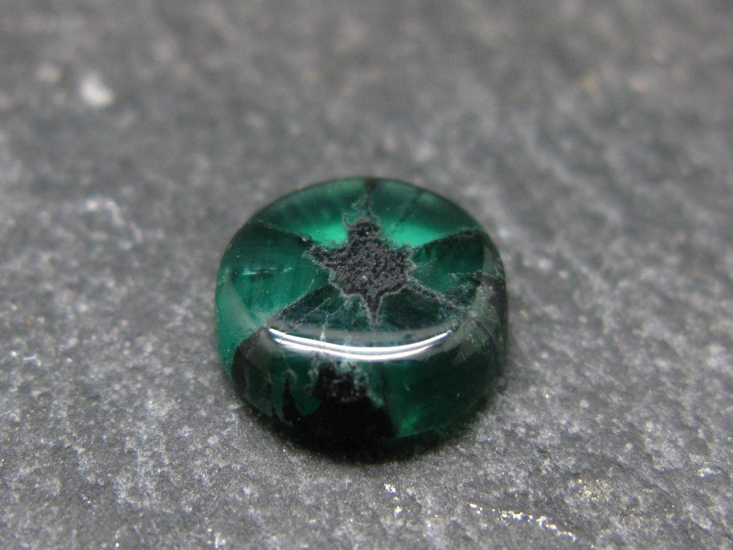 Beautiful Rare Gem Trapiche Emerald From Colombia - 3.12 Carats - 9.5x9.5mm