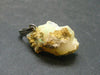 Natural Unpolished Rough Opal With Play of Color 925 Silver Pendant from Ethiopia - 1.0" - 1.61 Grams