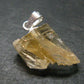 Natural Gemmy Imperial Topaz Crystal Pendant In Sterling Silver From Zambia - 0.9" - 1.66 Grams