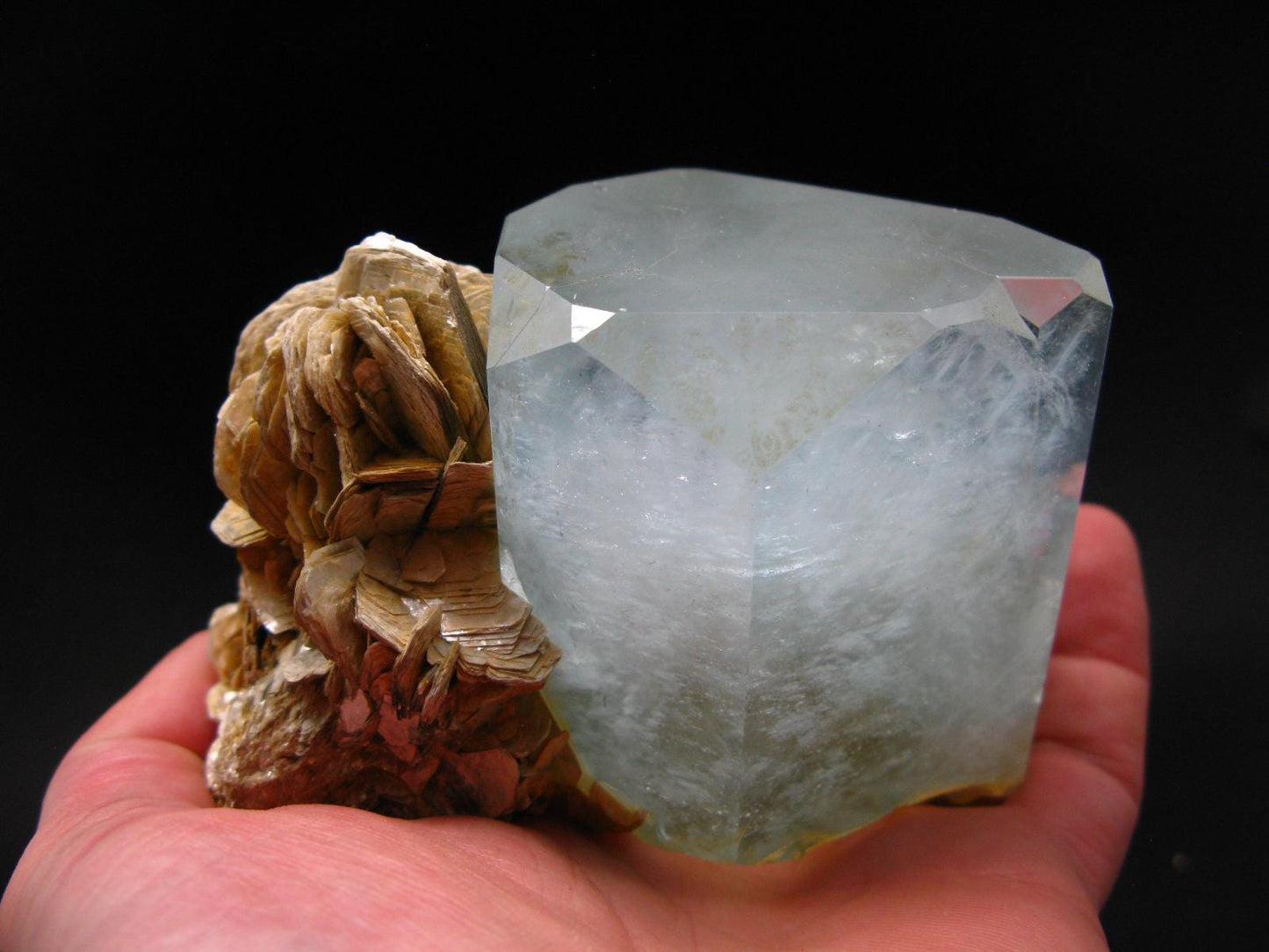 Aquamarine & Muscovite Crystal Blue Beryl From Pakistan - 740 Grams - 4.5"