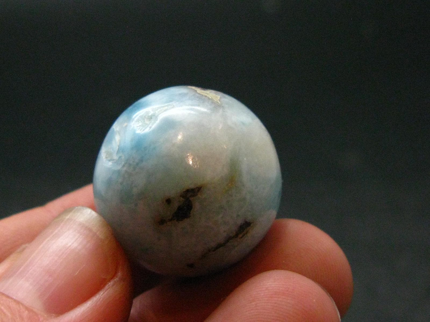 Larimar Sphere From Dominican Republic - 0.9" - 14.10 Grams