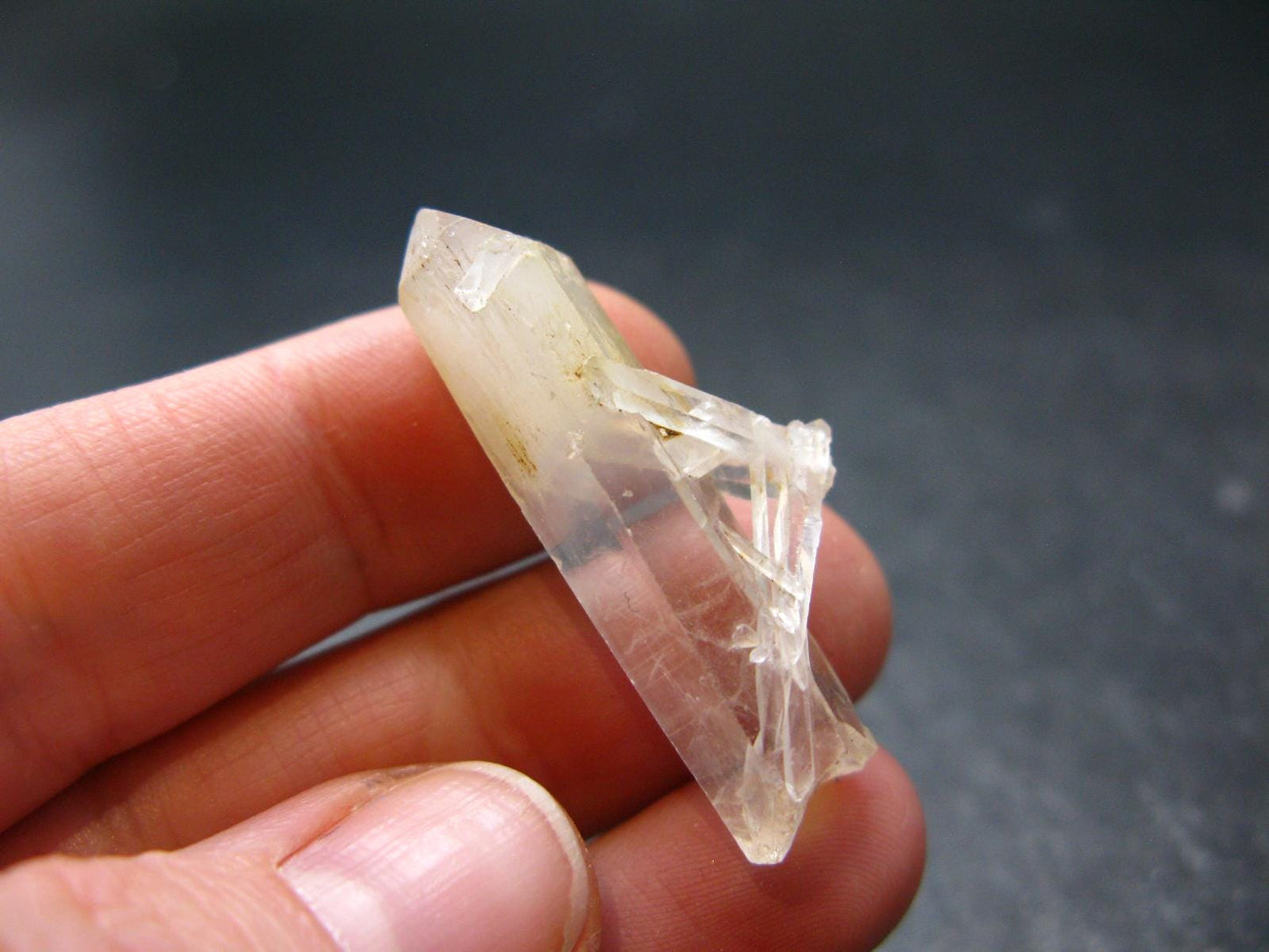 Rare Mango Quartz w/ Hallyosite Crystal From Colombia - 1.4" - 5.34 Grams