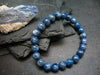 Blue Kyanite Genuine Bracelet ~ 7 Inches ~ 8mm Round Beads