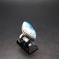 Blue Ice Glacierite Silver Ring from Indonesia - Size 5- 5.97 Grams