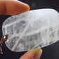 Set of 3 Natural Clear Quartz Crystal Pendants From Brazil