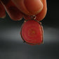 Rhodochrosite Sterling Silver Pendant From Alma Colorado - 1.0" - 4.46 Grams