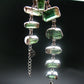 Watermelon Tourmaline Silver Bracelet From Brazil- 7" - 25.4 Grams