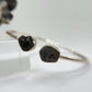 Alexandrite Cuff Bracelet Raw Color Change Gemstone Silver Open Bangle June Birthstone Jewelry
