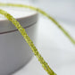 Natural Chrysoberyl Beaded Necklace, Faceted Rondelle Strand, Minimalist Crystal Jewelry