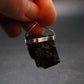 Unpolished Elite Shungite Silver Pendant from Russia - 1.8" - 9.74 Grams