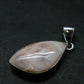 Natrolite Silver Plated Pendant Necklace From Indonesia - 1.3" - 3.31 Grams