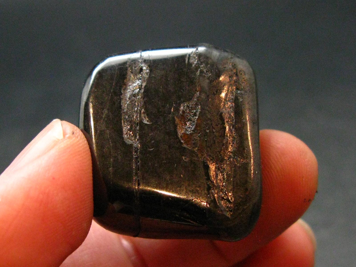 Elite Shungite Tumbled Piece from Russia - 1.1" - 14.28 Grams