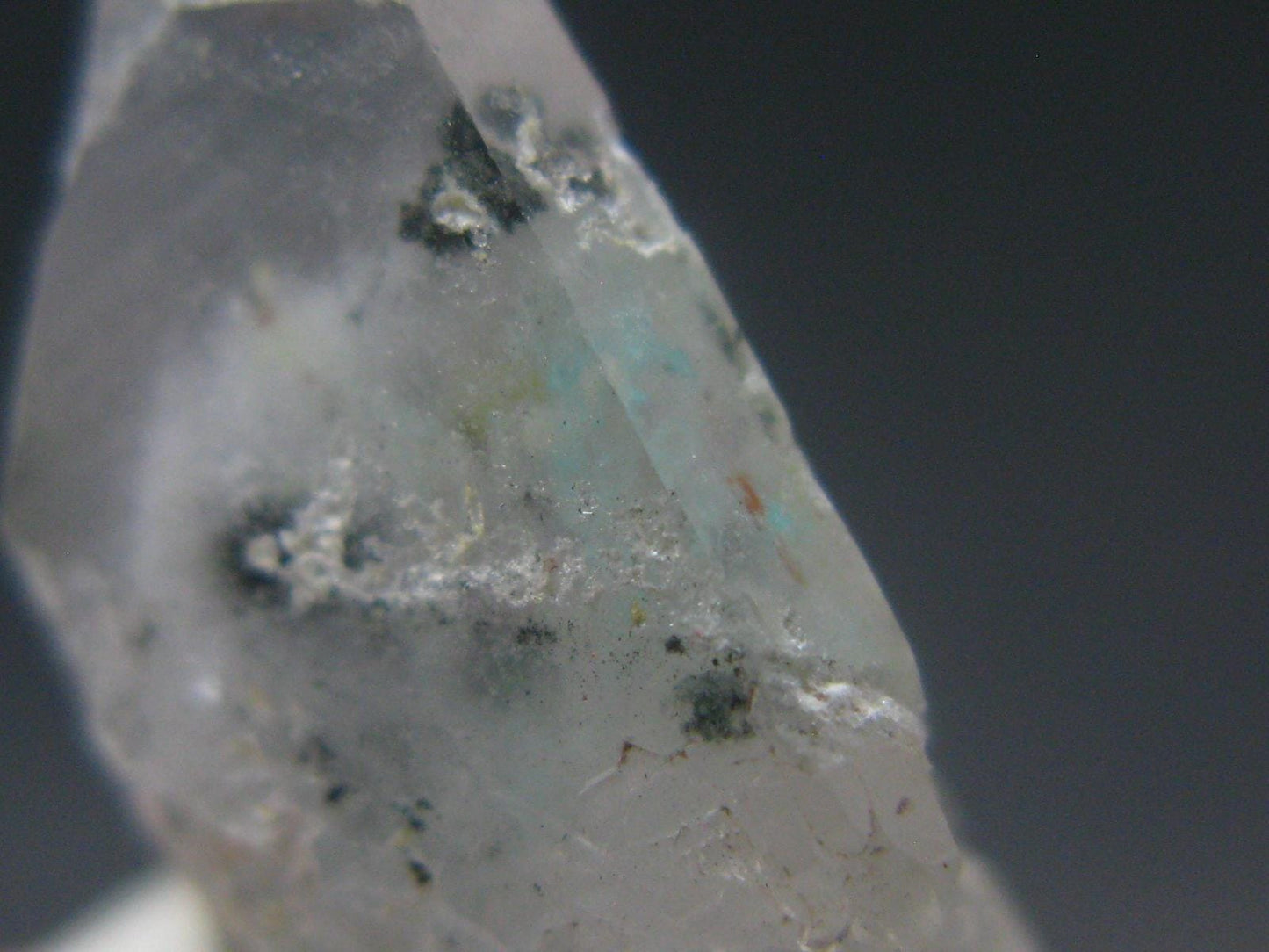 Ajoite In Quartz Crystal From South Africa - 0.7" - 1.96 Grams