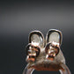 Natrolite Stud Earrings Sterling Silver From Russia - 1.18 Grams