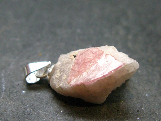 Rare Large Pezzottaite Pink Beryl 925 Silver Pendant from Madagascar - 9.35 Carats - 0.9"