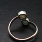 Blue Zircon Ring 925 Silver from Cambodia - Size 9