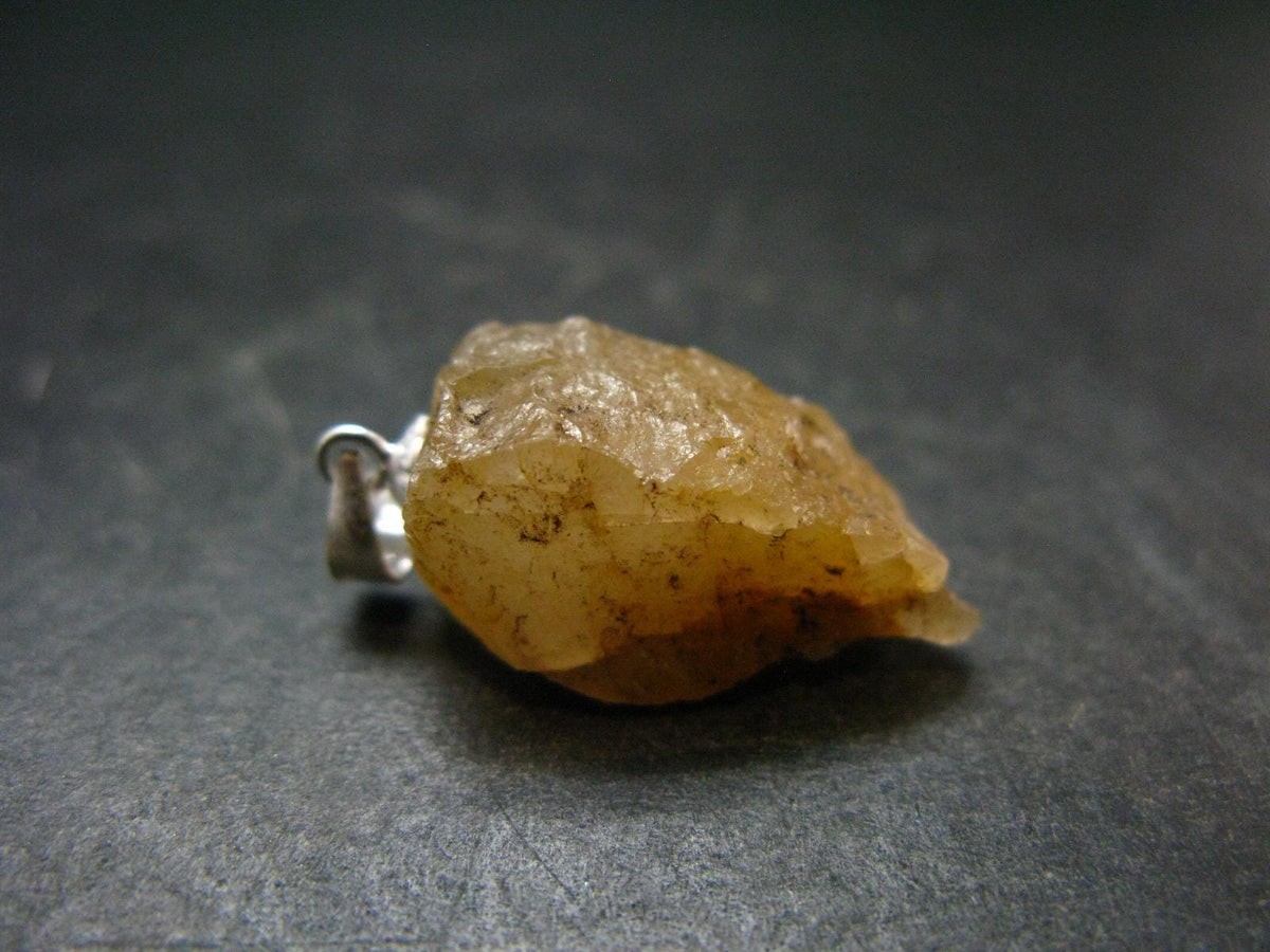 Phenakite Phenacite Crystal Silver Pendant From Nigeria - 1.1" - 3.66 Grams