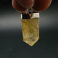 Yellow Citrine Sterling Silver Pendant from Brazil - 1.4" - 7.12 Grams