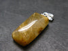 Rutilated Quartz Silver Pendant From Brazil - 1.1" - 3.85 Grams