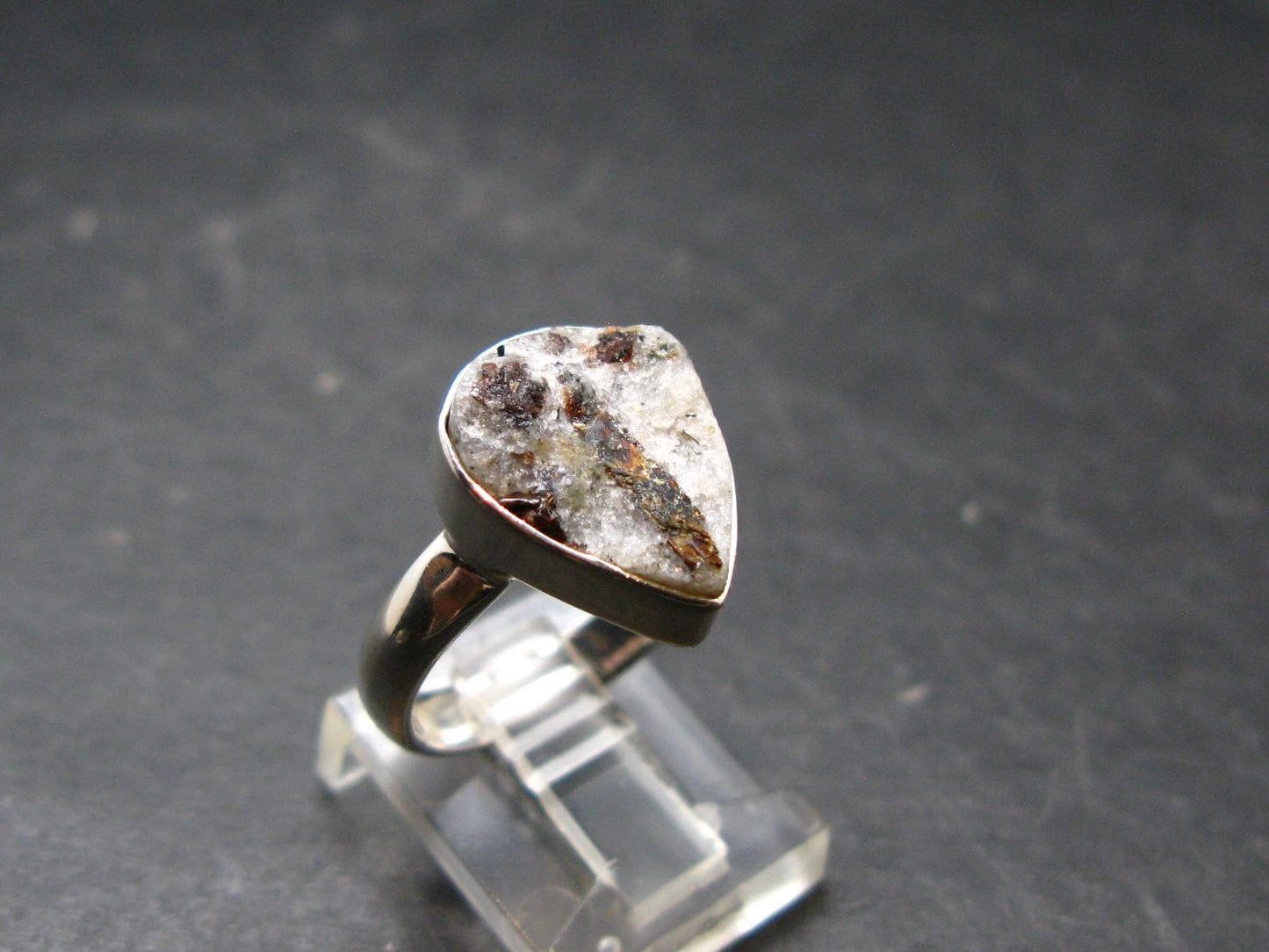 Astrophylite Astrophyllite Silver Ring From Russia - Size 7 - 4.3 Grams