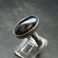 Very Rare Nuumite Nuummite Sterling Silver Plated Ring from Greenland - 4.37 Grams - Size 8