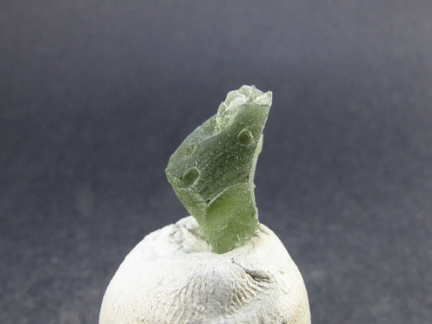 Moldavite Tektite Raw Piece from Czech Republic - 0.7" - 5.50 Carats - 1.10 Grams
