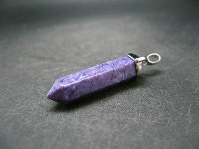 Rare High-Quality Charoite Pendant From Russia - 1.8" - 5.6 Grams