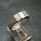 Muonionalusta Meteorite Sterling Silver Ring from Sweden - 3.23 Grams - Size 7