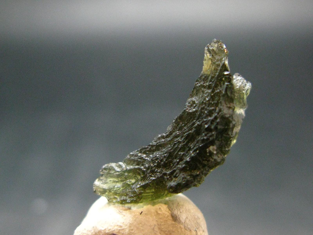 Moldavite Tektite Raw Piece from Czech Republic - 0.9" - 8.50 Carats - 1.70 Grams