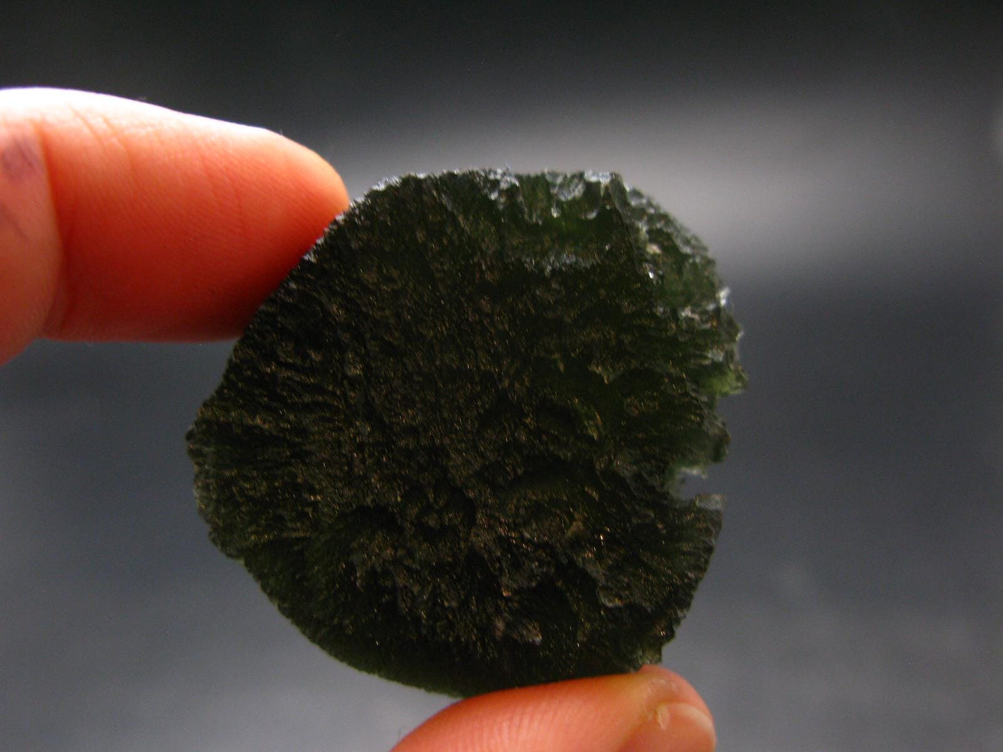 Rare Moldavite Tektite Raw Piece From Czech Republic - 1.4" - 20.4 Grams