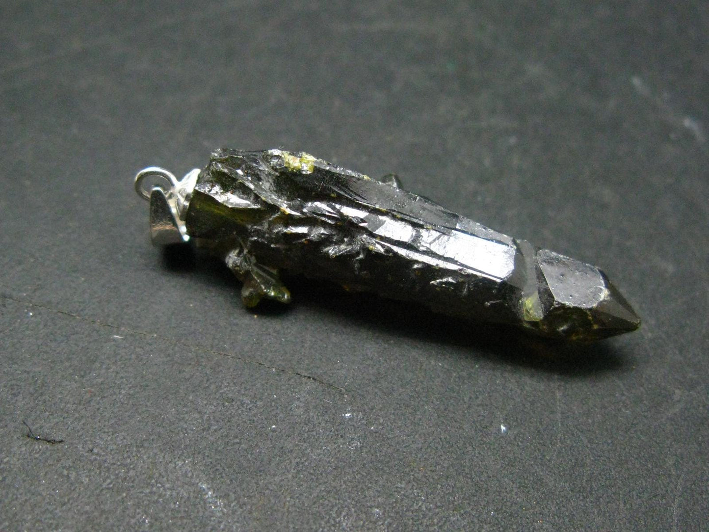 Zincite Zinkite Crystal 925 Silver Pendant From Poland - 1.5" - 7.14 Grams