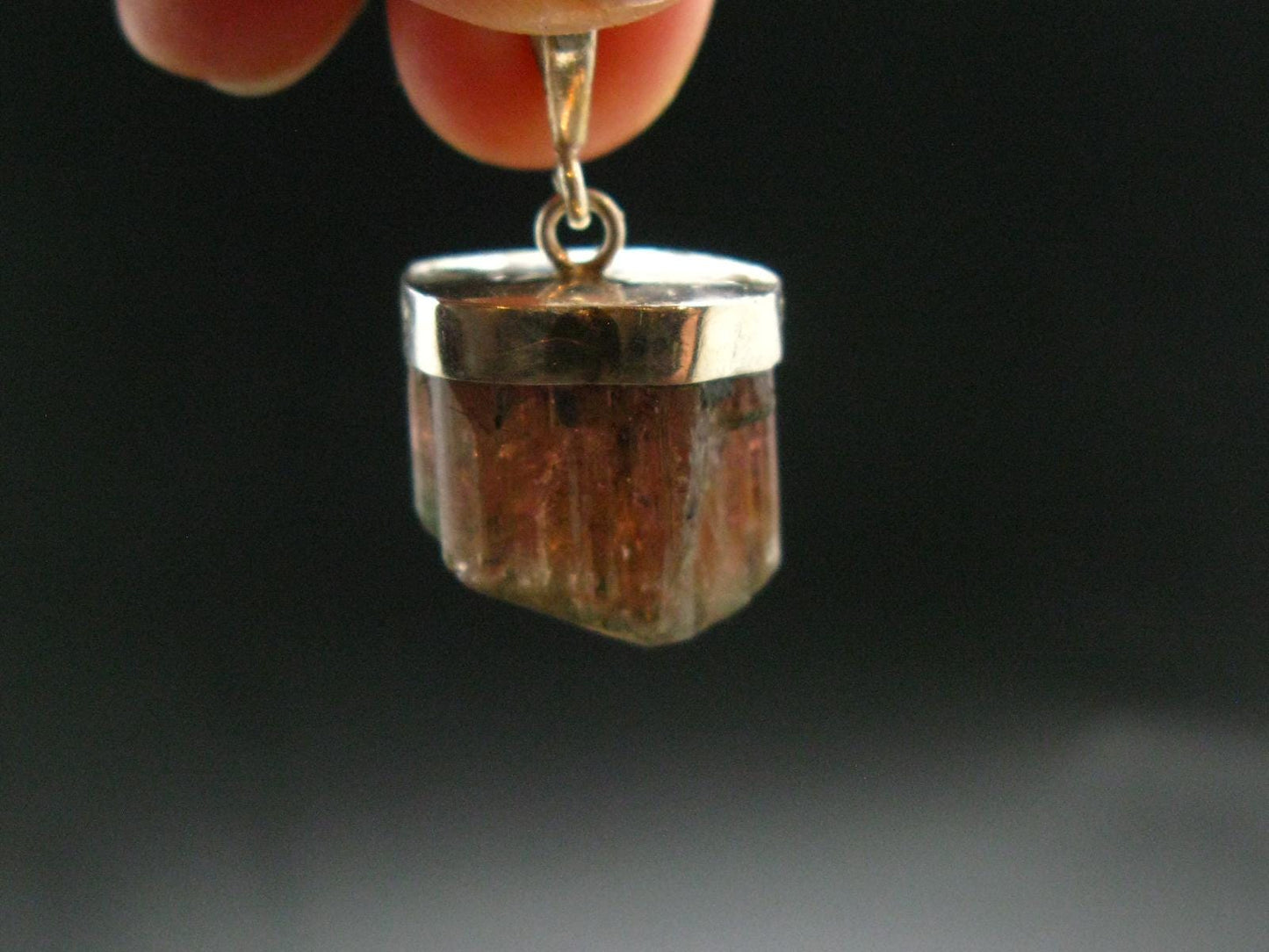 Pink Tourmaline Crystal Pendant - 1.1" - 6.66 Grams