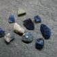 Nice Lot of 10 Benitoite Crystals From California USA - 2.89 Carats