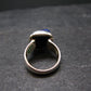 Royal Blue Rough Azurite Sterling Silver Ring - Size 7.5 - 8.33 Grams