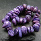 Charoite Genuine Bracelet ~ 7 Inches ~ 10mm Tumbled Beads