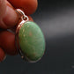 Rare Variscite Silver Plated Pendant from Utah - 1.4" - 6.00 Grams