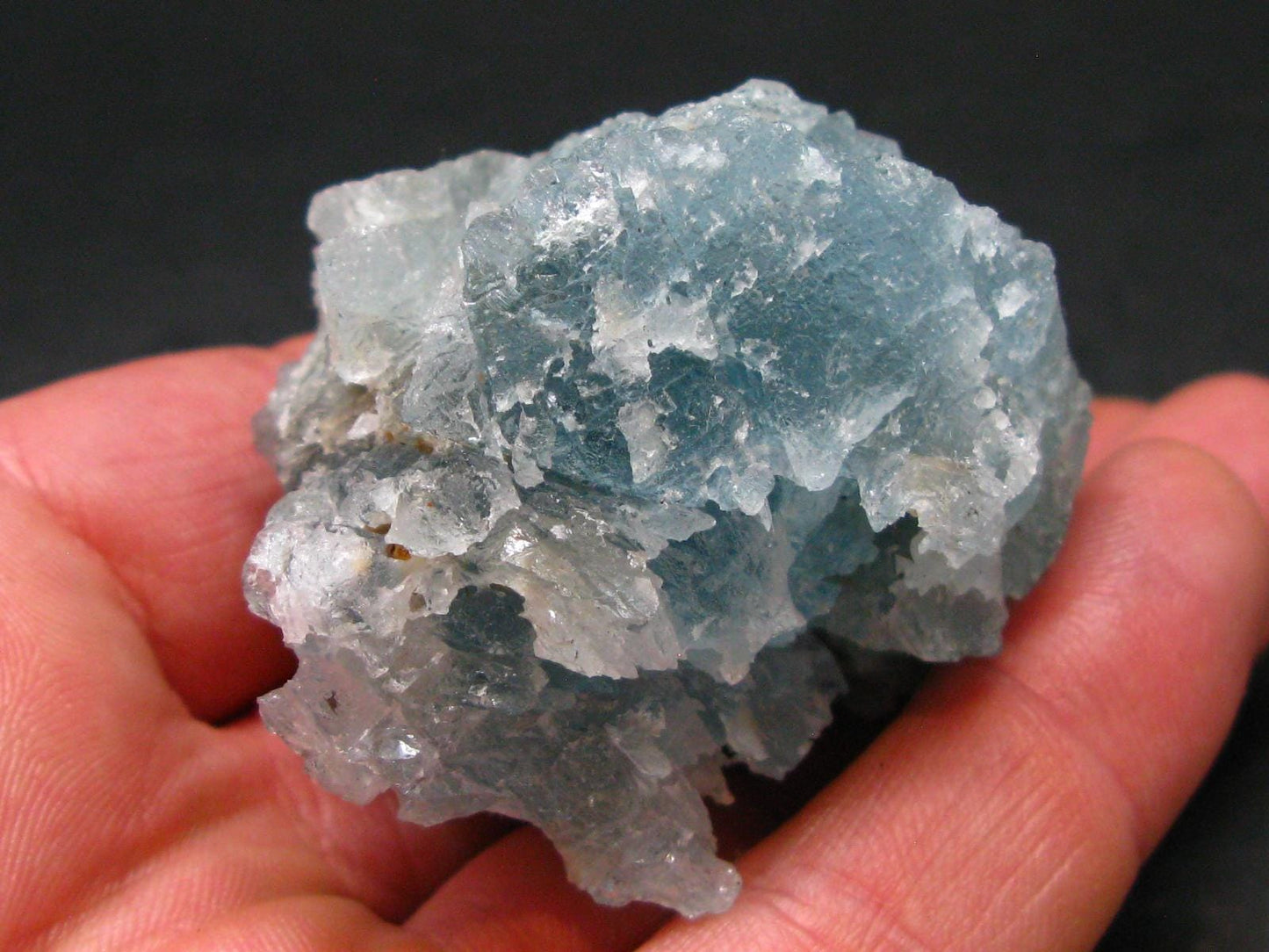 Gem Aquamarine Etched Crystal Blue Beryl From Brazil - 95.04 Grams - 2.3"
