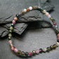 Watermelon Tourmaline Genuine Bracelet ~ 7 Inches ~ 4mm Facetted Stones