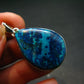 Shattuckite Silver Pendant from Namibia - 1.4" - 7.36 Grams