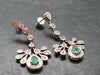 Gem Emerald Faceted Silver Earrings From Colombia - 5.35 Grams Total