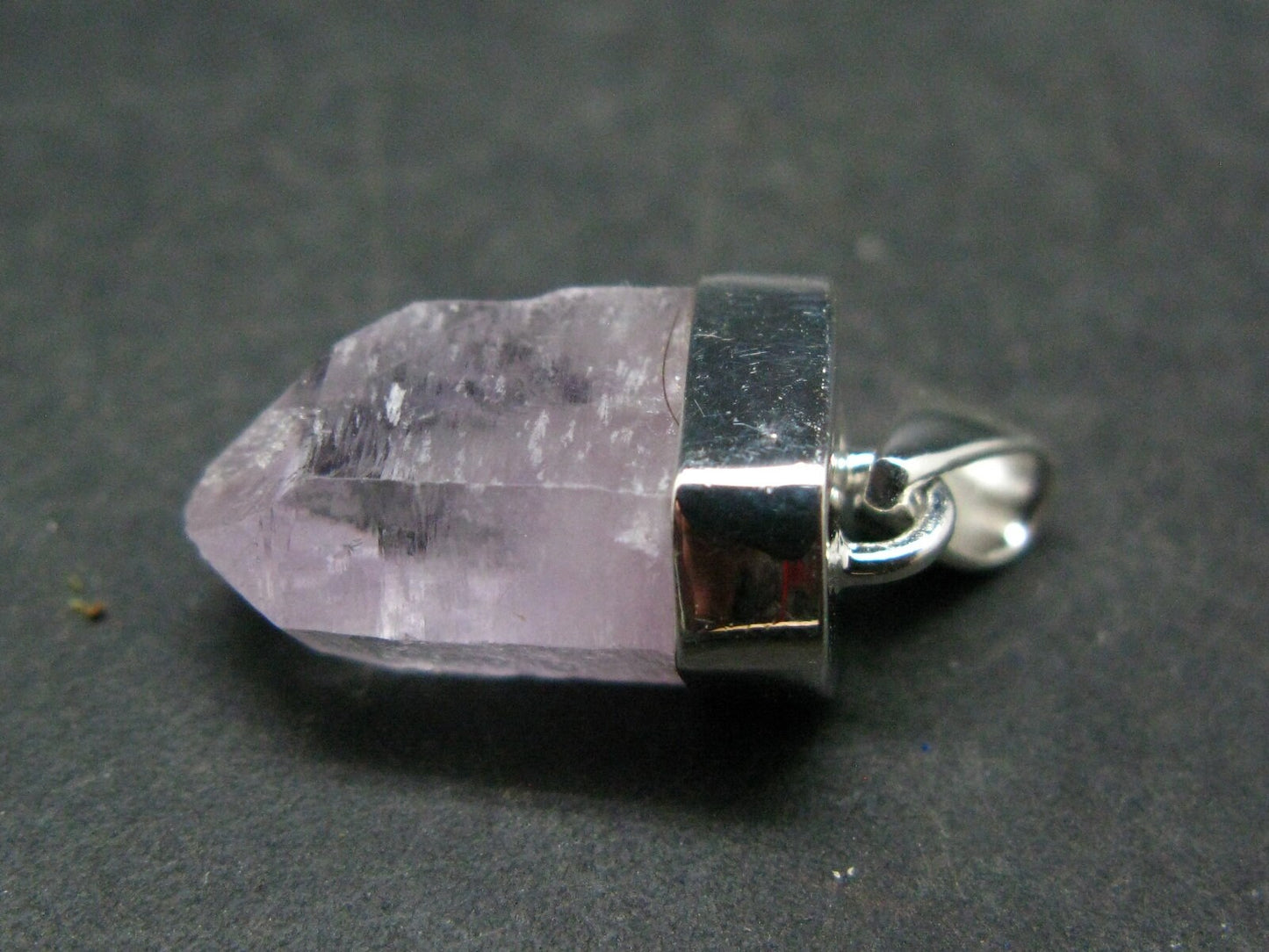 Vera Cruz Amethyst Silver Pendant From Mexico - 1.2" - 4.52 Grams