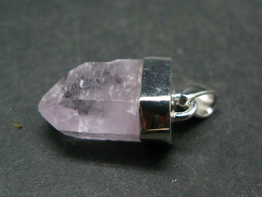 Vera Cruz Amethyst Silver Pendant From Mexico - 1.2" - 4.52 Grams