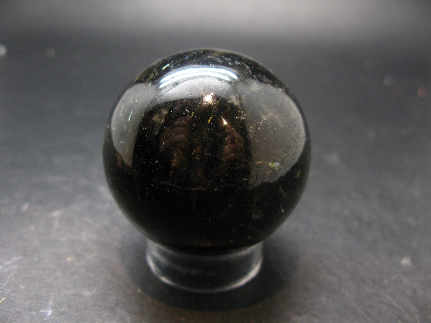 Nuumite Nuummite Sphere Ball From Greenland - 1.9" - 186.37 Grams