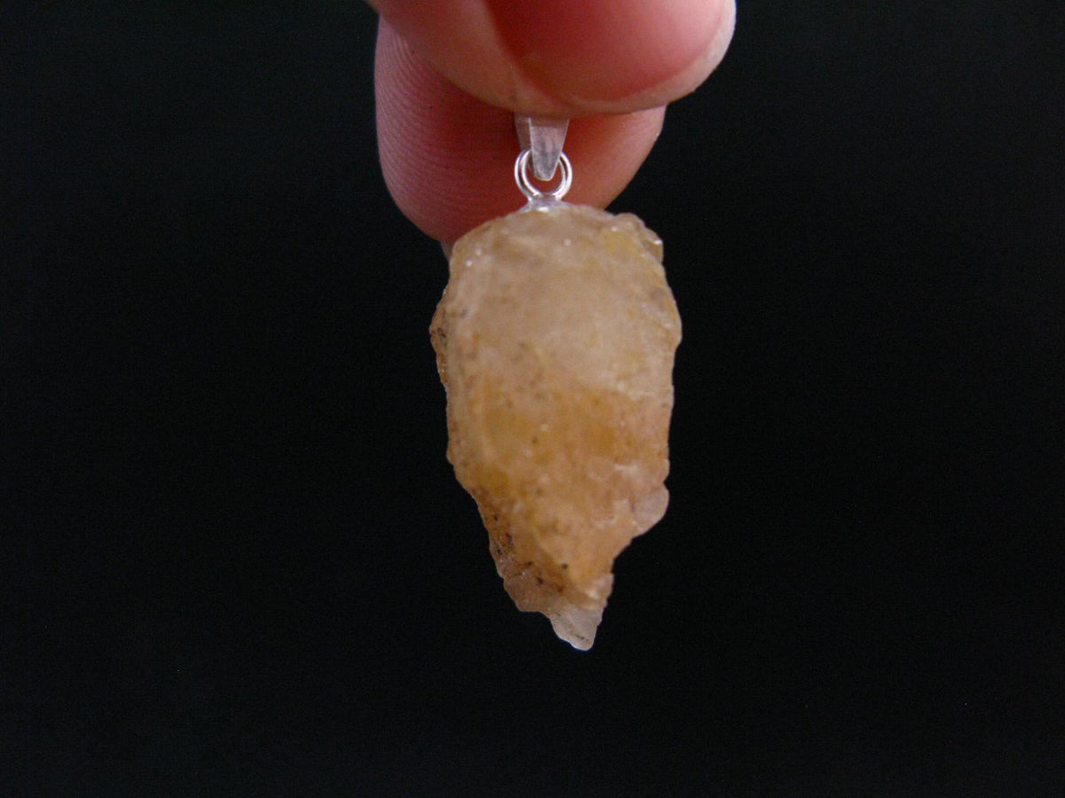 Phenakite Phenacite Crystal Silver Pendant From Nigeria - 1.1" - 3.66 Grams