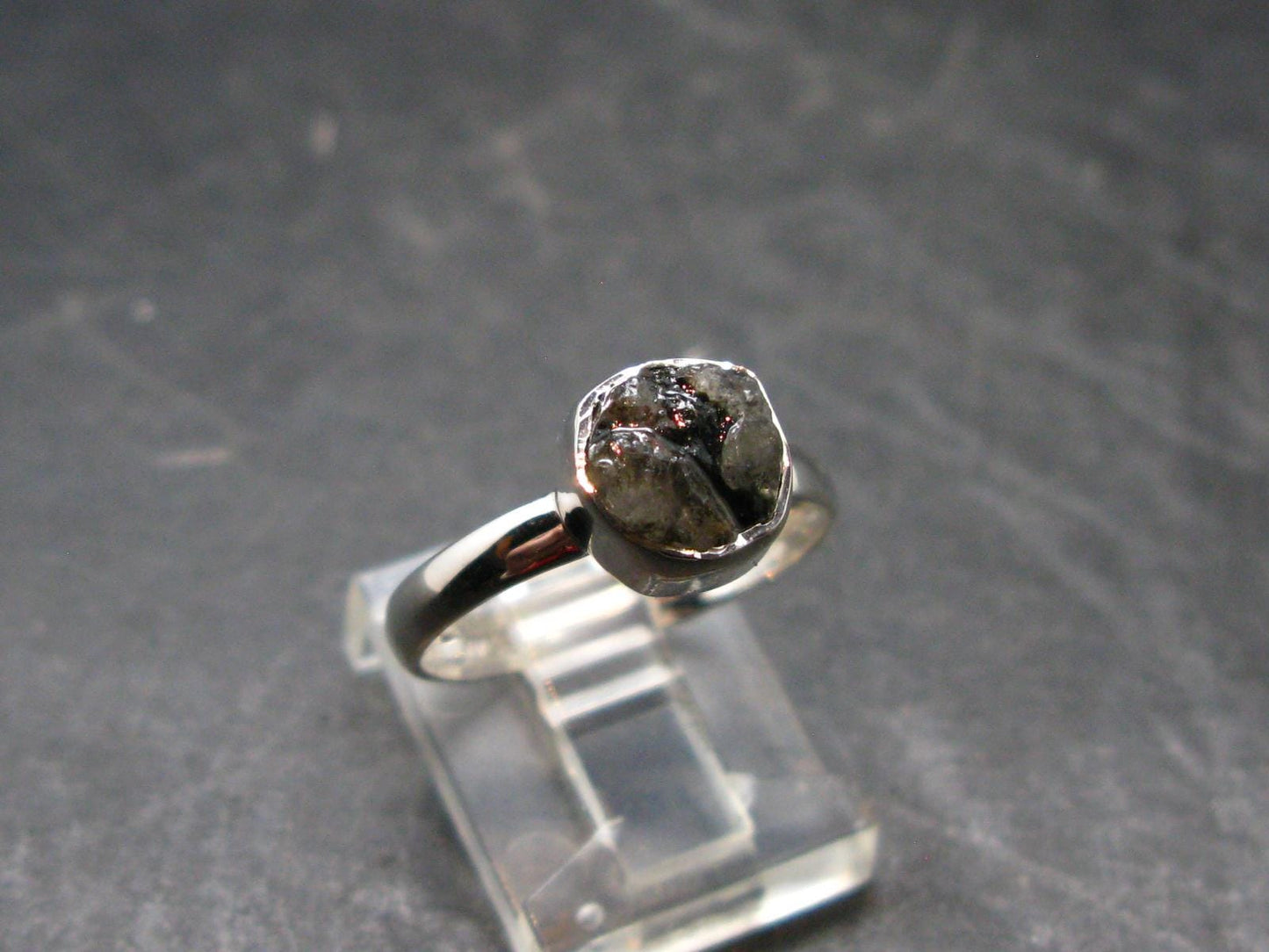 Phenakite Phenacite Sterling Silver Ring from Brazil - 2.02 Grams - Size 7